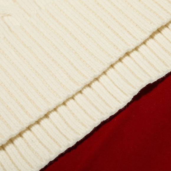 Polo Ralph Lauren Cream Cable Knit V-Neck Sweater - Picture 6 of 11